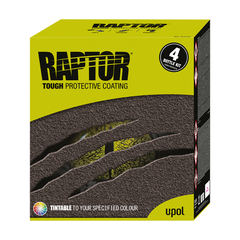 U Pol Raptor Kit 4 Bottle Tough And Tintable Protective Coating Trade