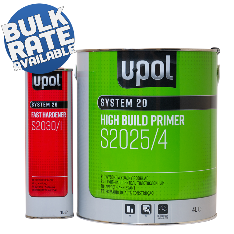 UPOL S2025 High Build Primer 5Litre Kit Trade Car Paints Bulk Prices